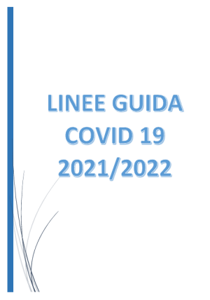 Linee Guida Covid 19 2021/2022
