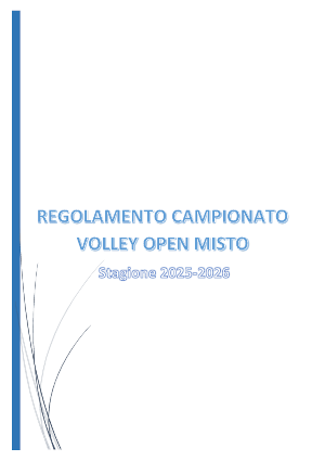 Regolamento campionato