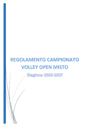 Regolamento campionato